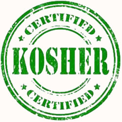 Kosher Certified stamp